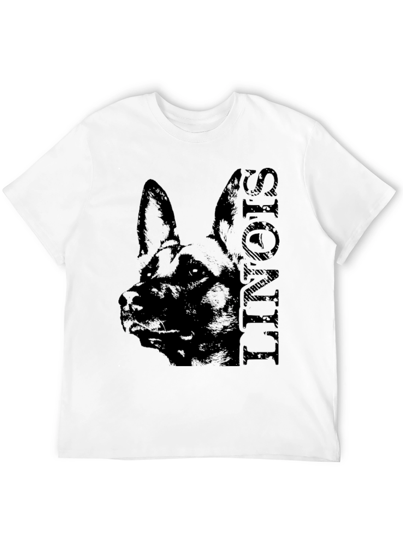 German Shepherd Silhouette T-Shirt – Classic Dog Lover Graphic Tee Gift