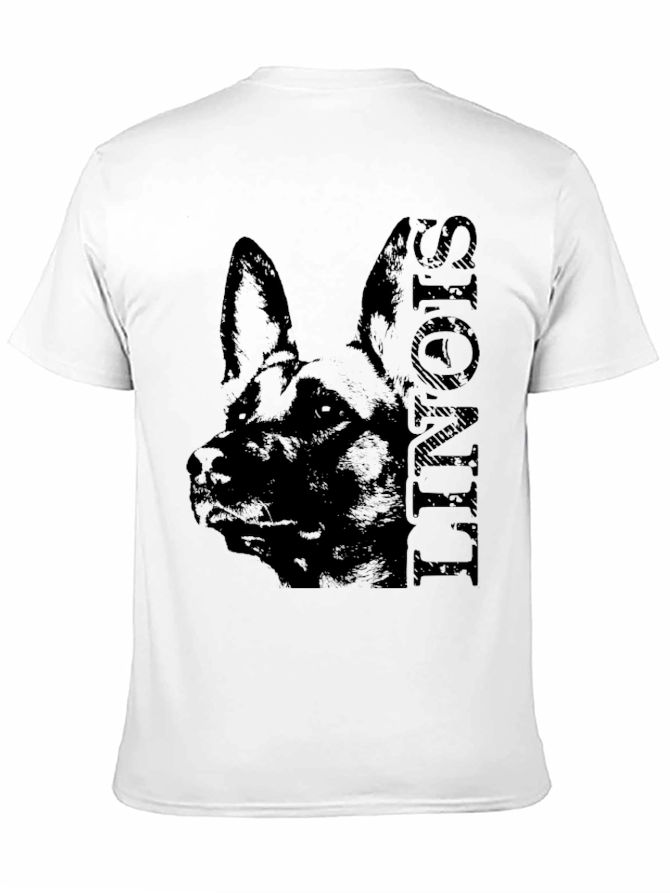 German Shepherd Silhouette T-Shirt – Classic Dog Lover Graphic Tee Gift