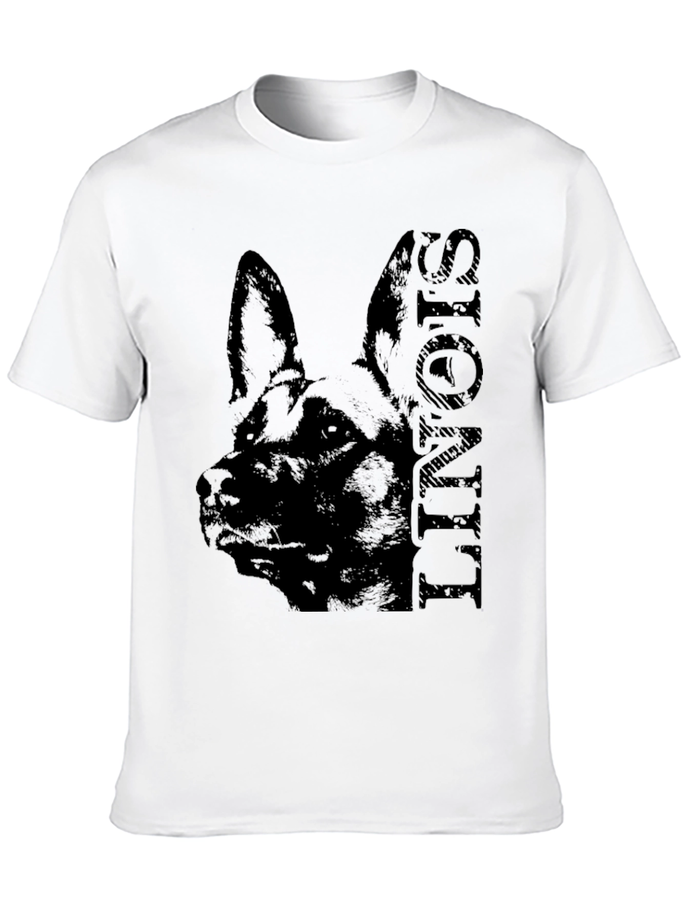 German Shepherd Silhouette T-Shirt – Classic Dog Lover Graphic Tee Gift