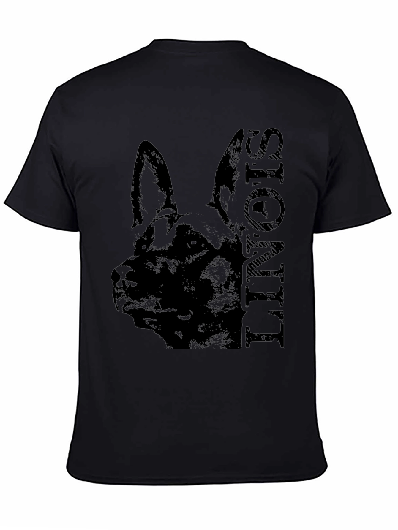 German Shepherd Silhouette T-Shirt – Classic Dog Lover Graphic Tee Gift