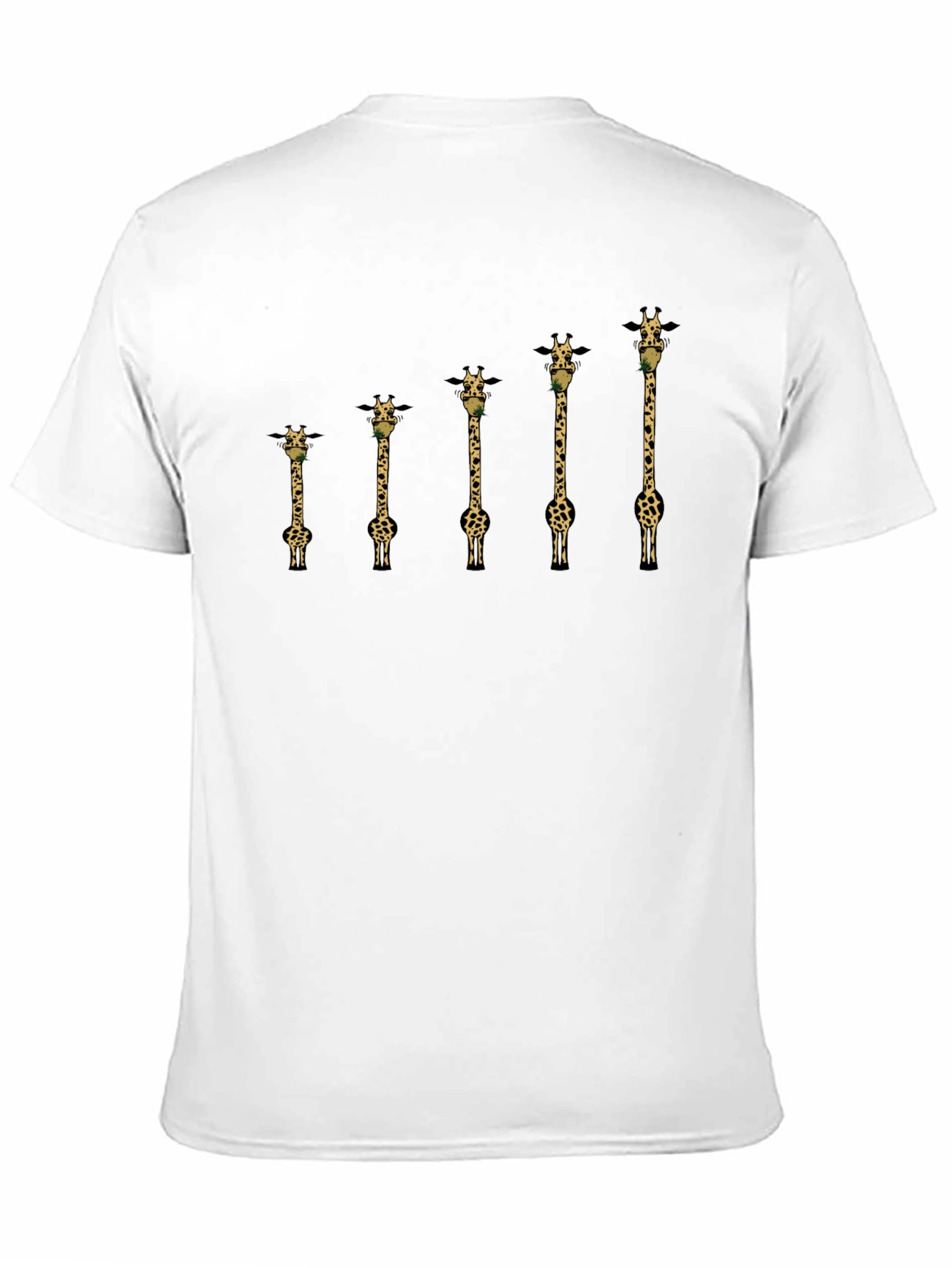 Giraffe Evolution Graphic T-Shirt - Black