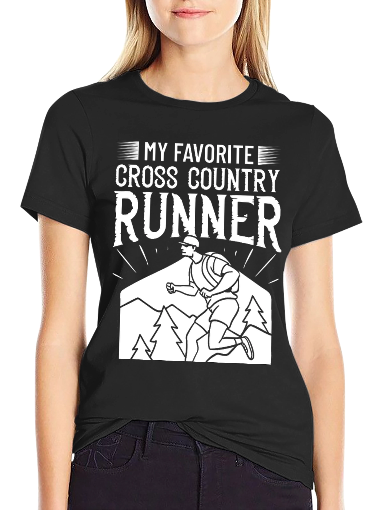 Cross Country Runner Graphic T-Shirt