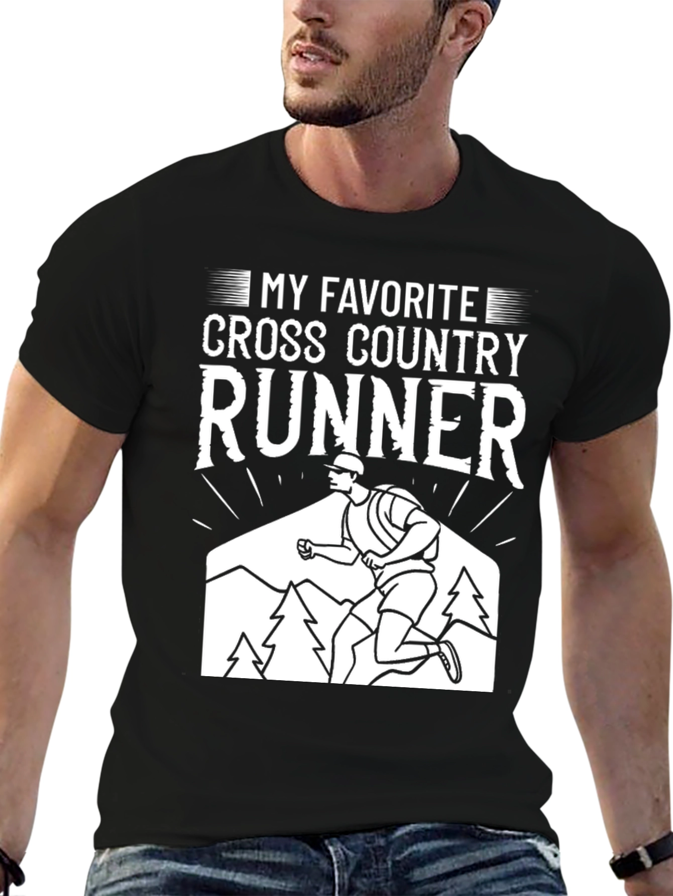 Cross Country Runner Graphic T-Shirt