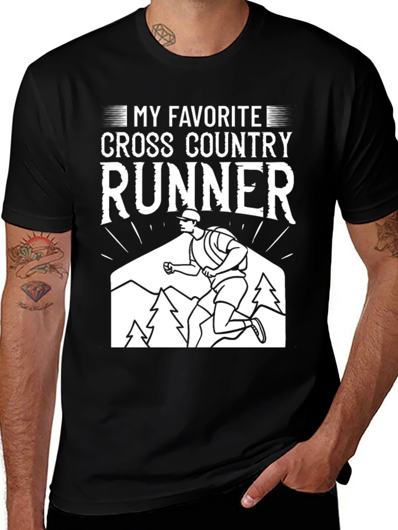 Cross Country Runner Graphic T-Shirt